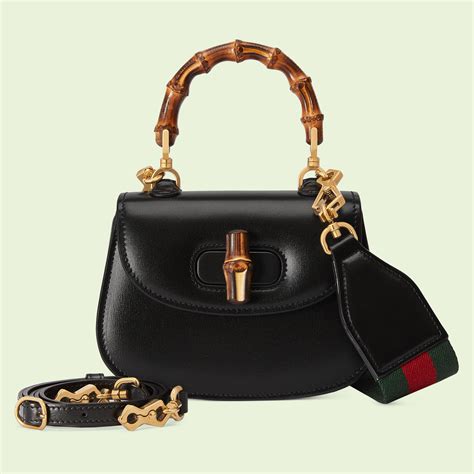 gucci con manico bamboo|Gucci bamboo mini handle bag.